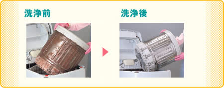 全自動洗濯機分解クリーニング 洗浄後