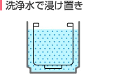 全自動洗濯機除菌クリーニング 洗浄水で浸け置き